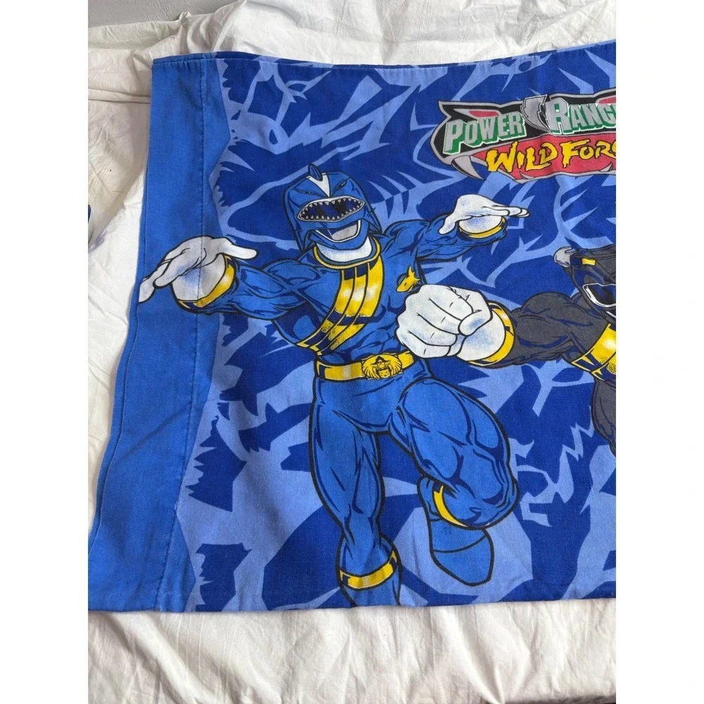 Power Rangers Wild Force Blue Red Black Ranger pillowcase